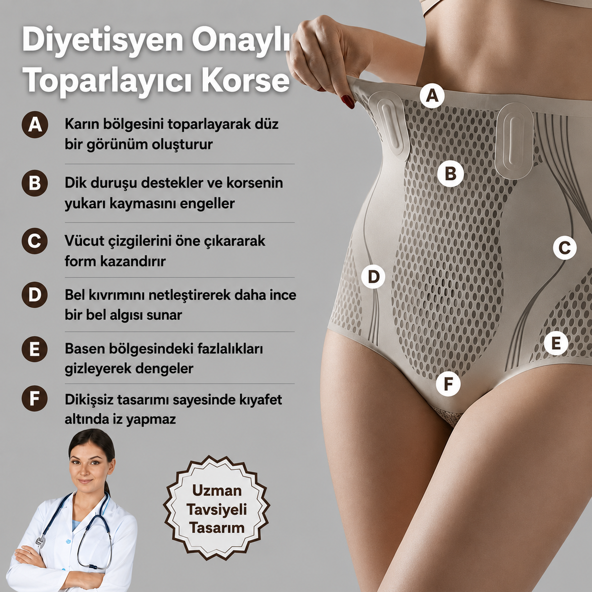 Veliora - Yağ Yakıcı Sıkılaştırıcı Korse
