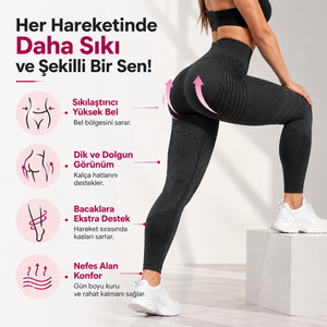 Selülit & Lipödem Etkili Toparlayıcı 3D Tayt - (1 ALANA 1 BEDAVA! 🎁)