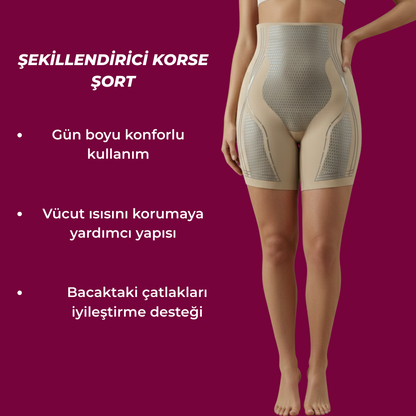 VelioraTR - Yağ Yakıcı Basen Giderici Korse Şort